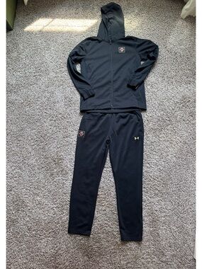 Boston College Under Armour Women’s Black Hooded Zip Jacket and Joggers Set